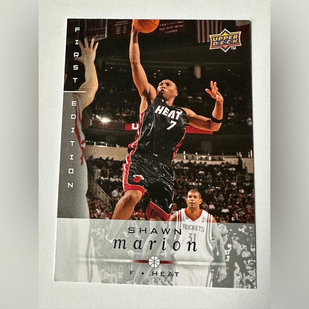 Shawn Marion - Miami Heat Basketball Trading Card - Official Upper Deck